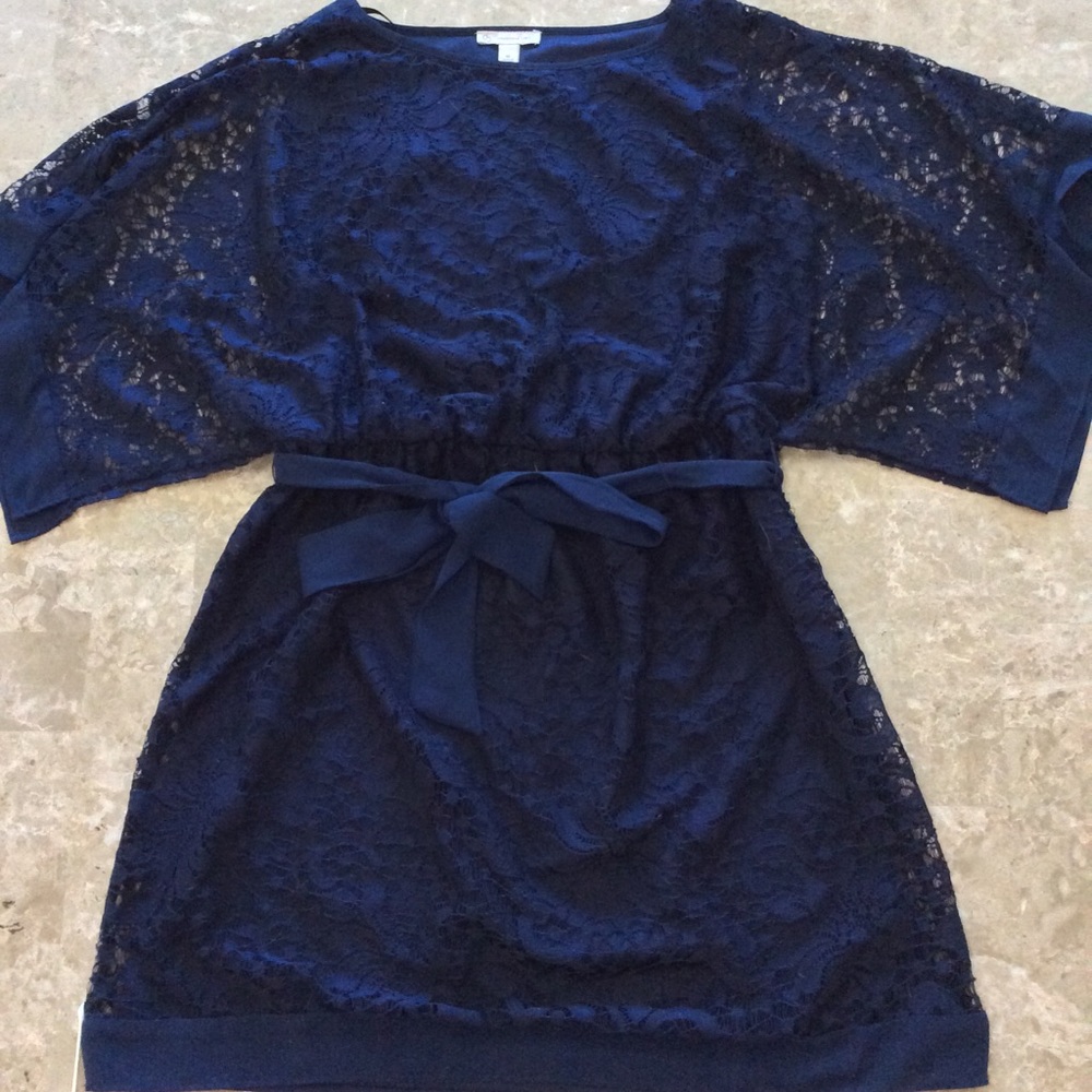 Navy lace dress